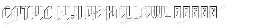 Gothic Hijinx Hollow字体转换